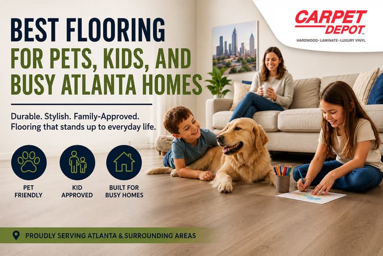 Best Flooring for Pets, Kids, and Busy Atlanta Homes